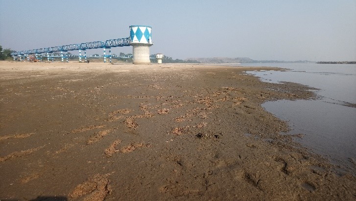 Uferfiltrationsstandort Damalia am Damodar nahe Durgapur