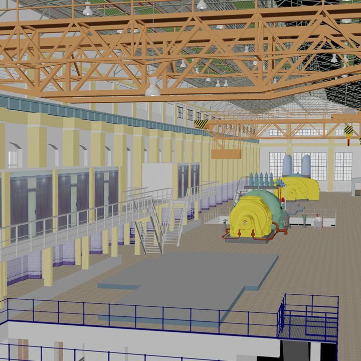 3D-Modell Museumskraftwerk