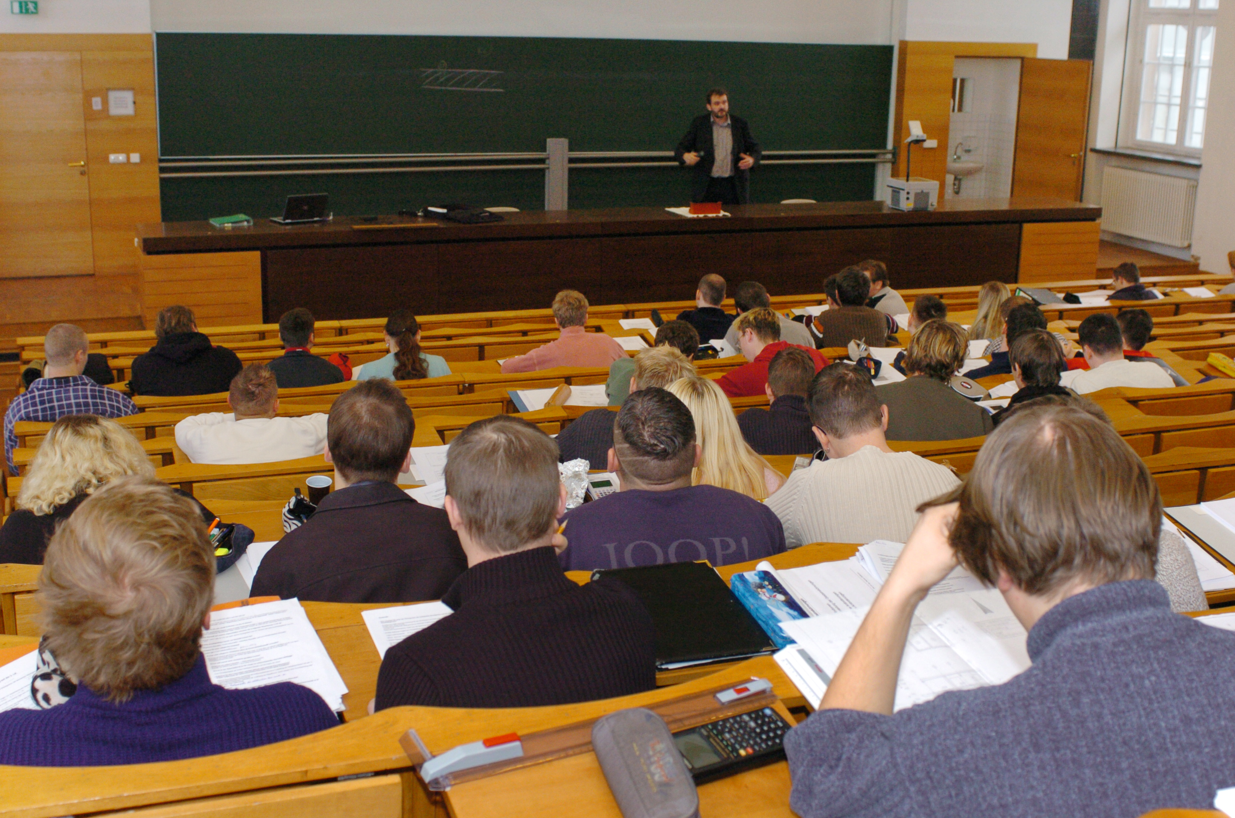 View into the lecture