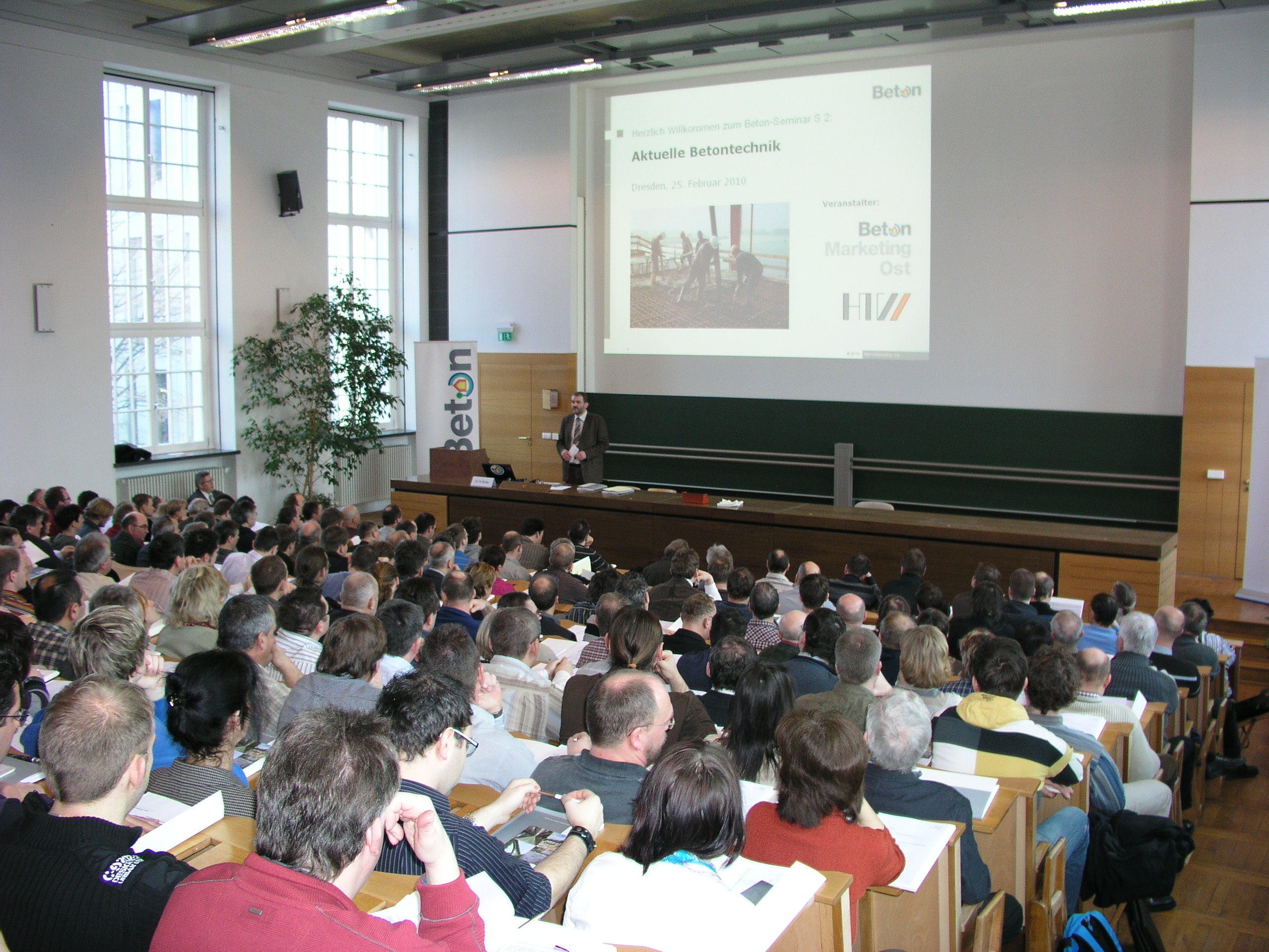 Betonseminar im Audimax