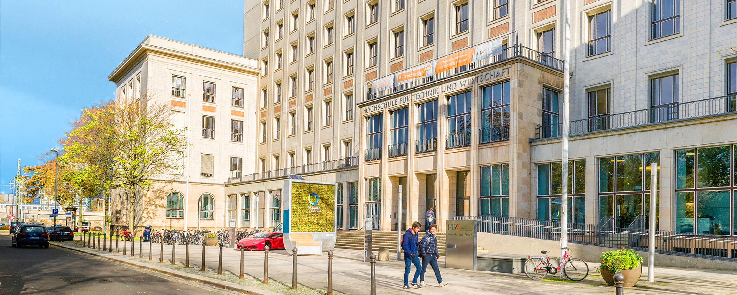 HTW Dresden – Eingang Hauptgebäude