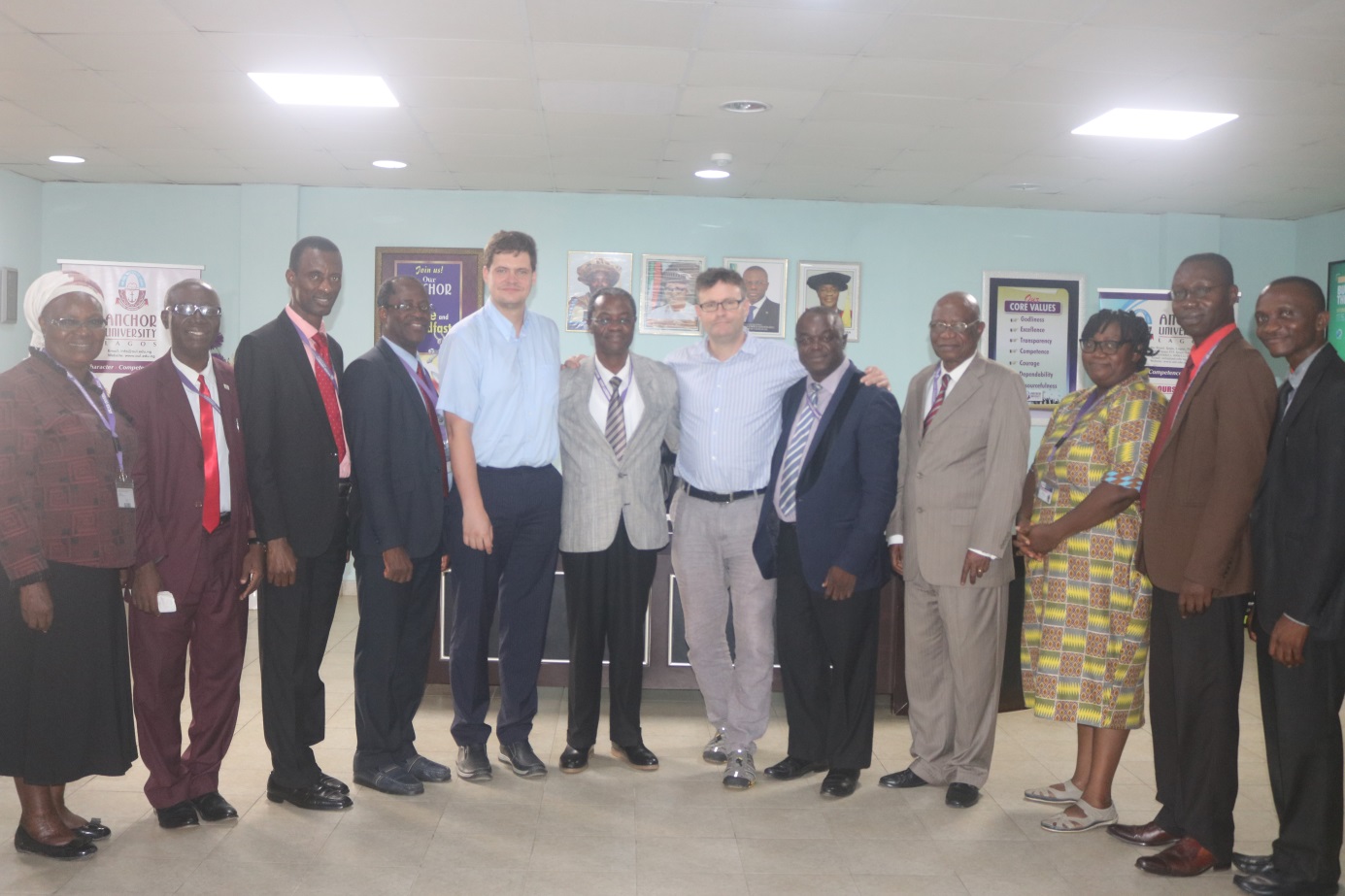 Besuch bei der Anchor University Lagos in Nigeria.