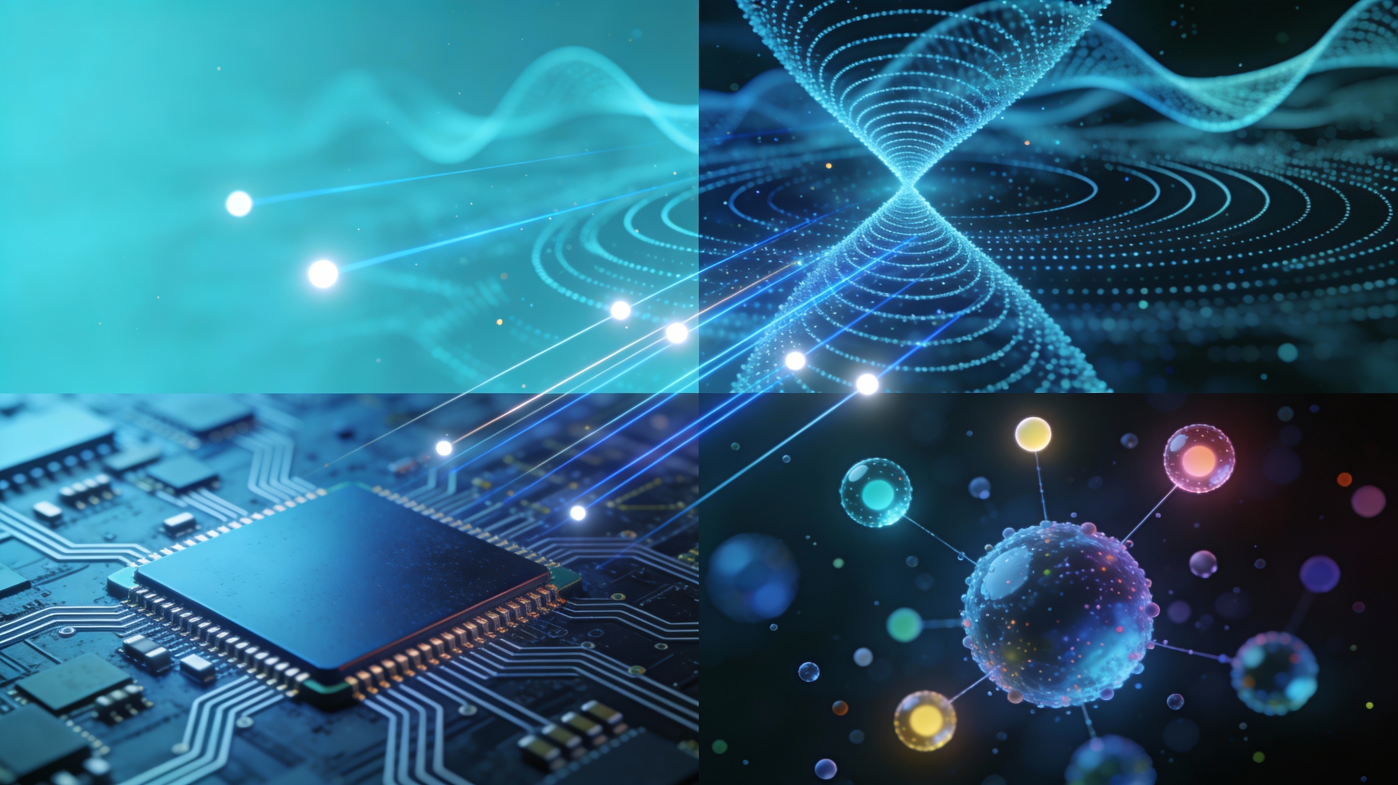 Quantenkommunikation Symbolbild