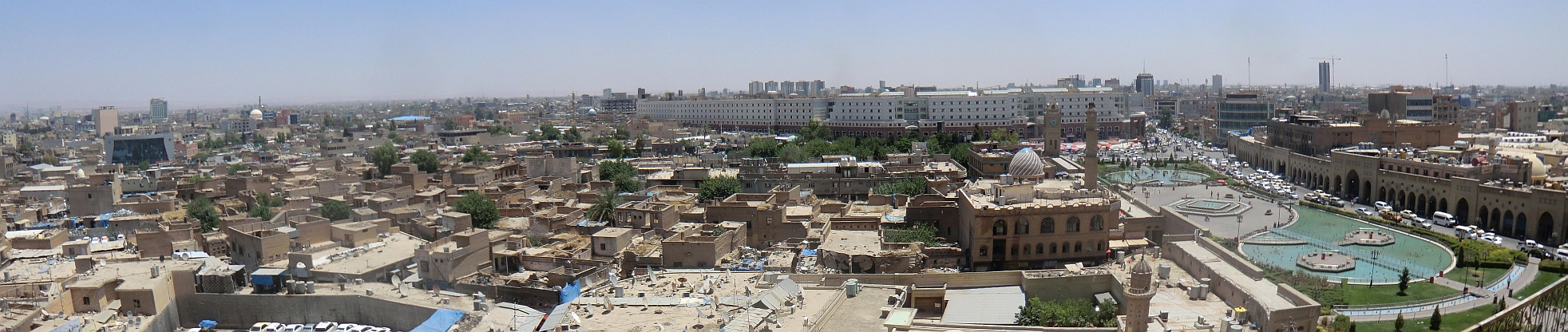 Blick von der Zitadelle auf Erbil