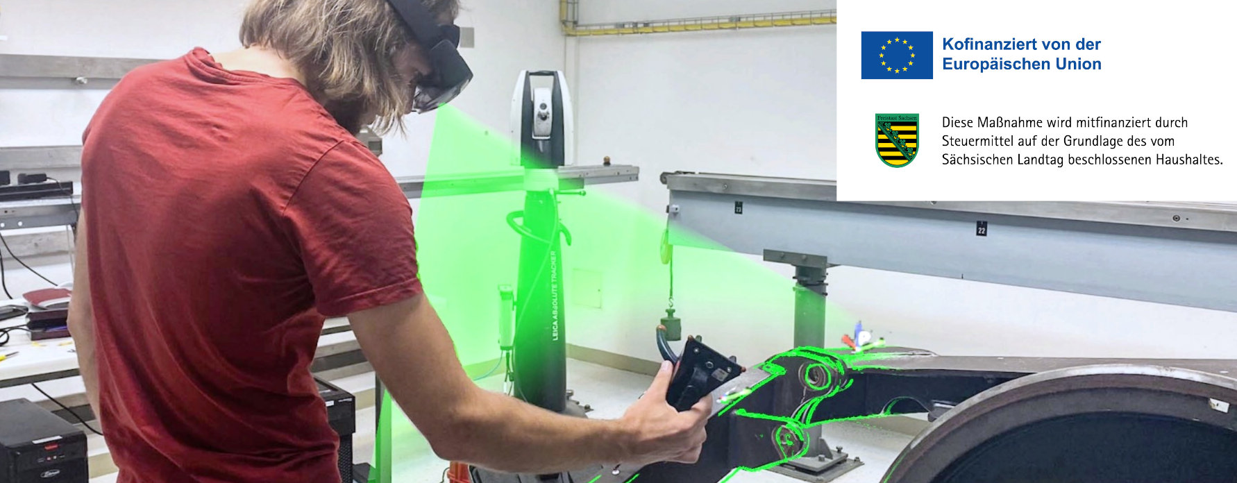 Hochpräzise Augmented Reality der Industrievermessung
