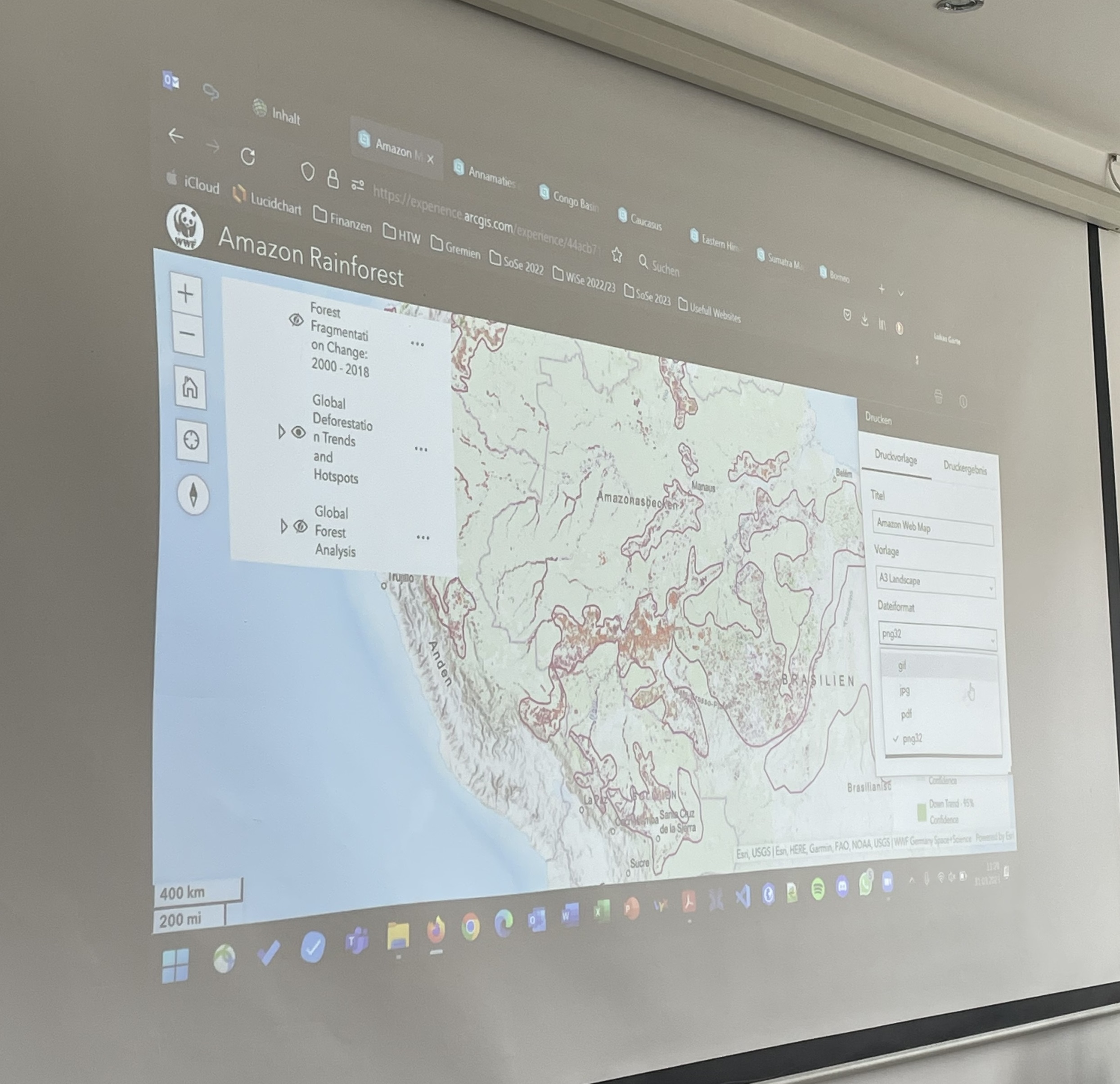 Präsentation der Web App der Projektregion Amazonas