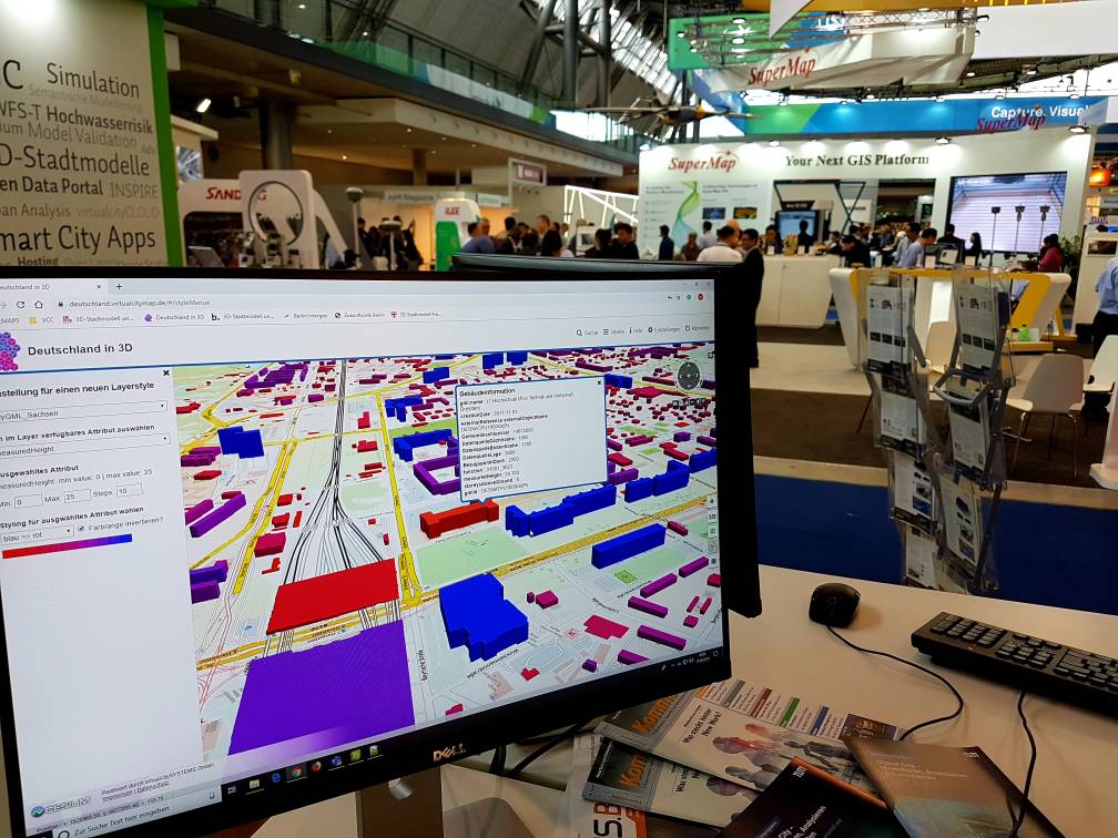 Abbildung 3D-Deutschlandviewer auf der INTERGEO Abbildung 3D-Deutschlandviewer auf der INTERGEO