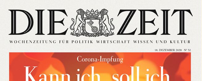 Die Zeit, Titelseite vom 10.12.2020