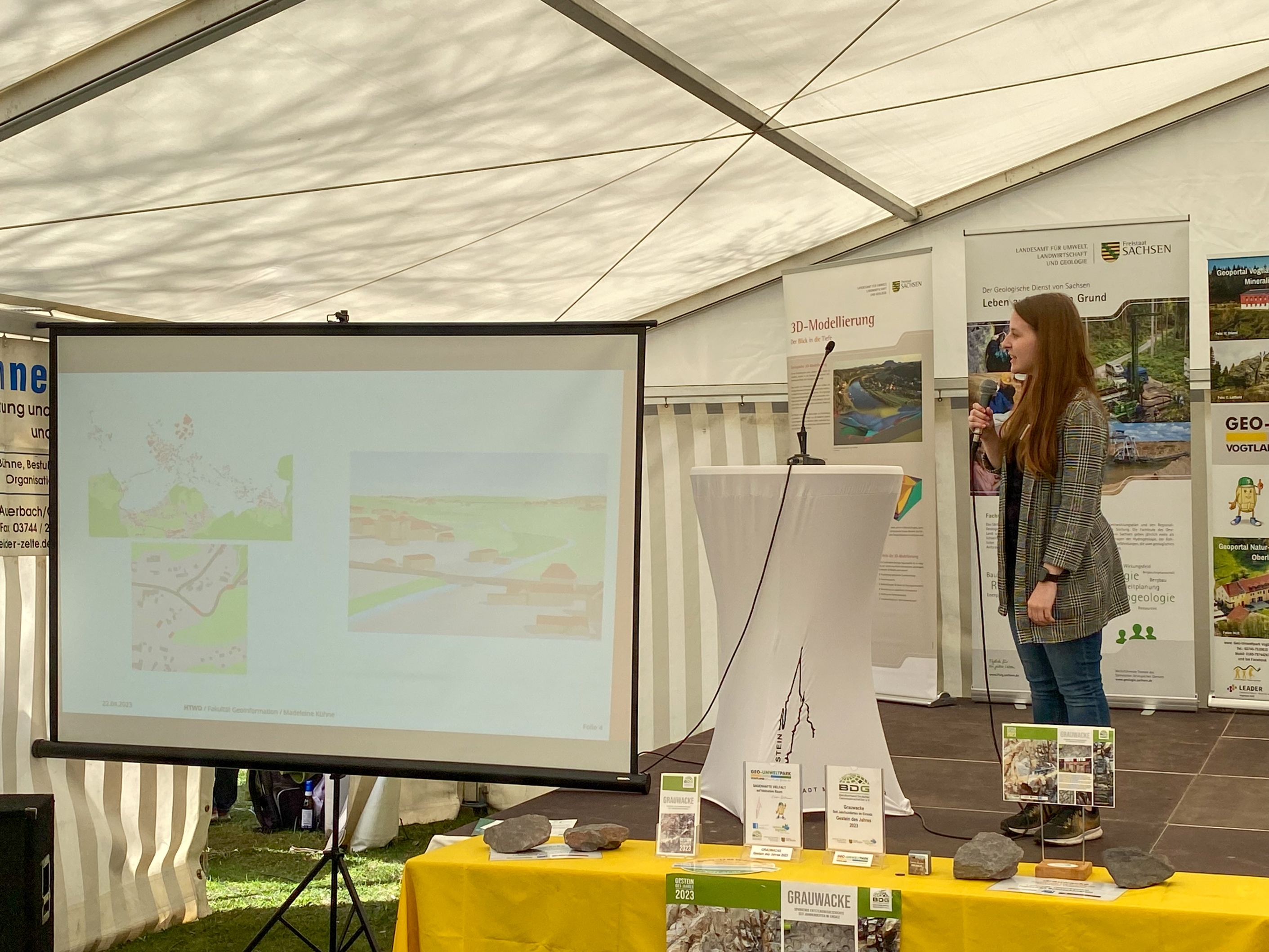 Vorstellung des Projektes „Geo-Umweltpark Vogtland in 3D“ durch Frau Madeleine Kühne