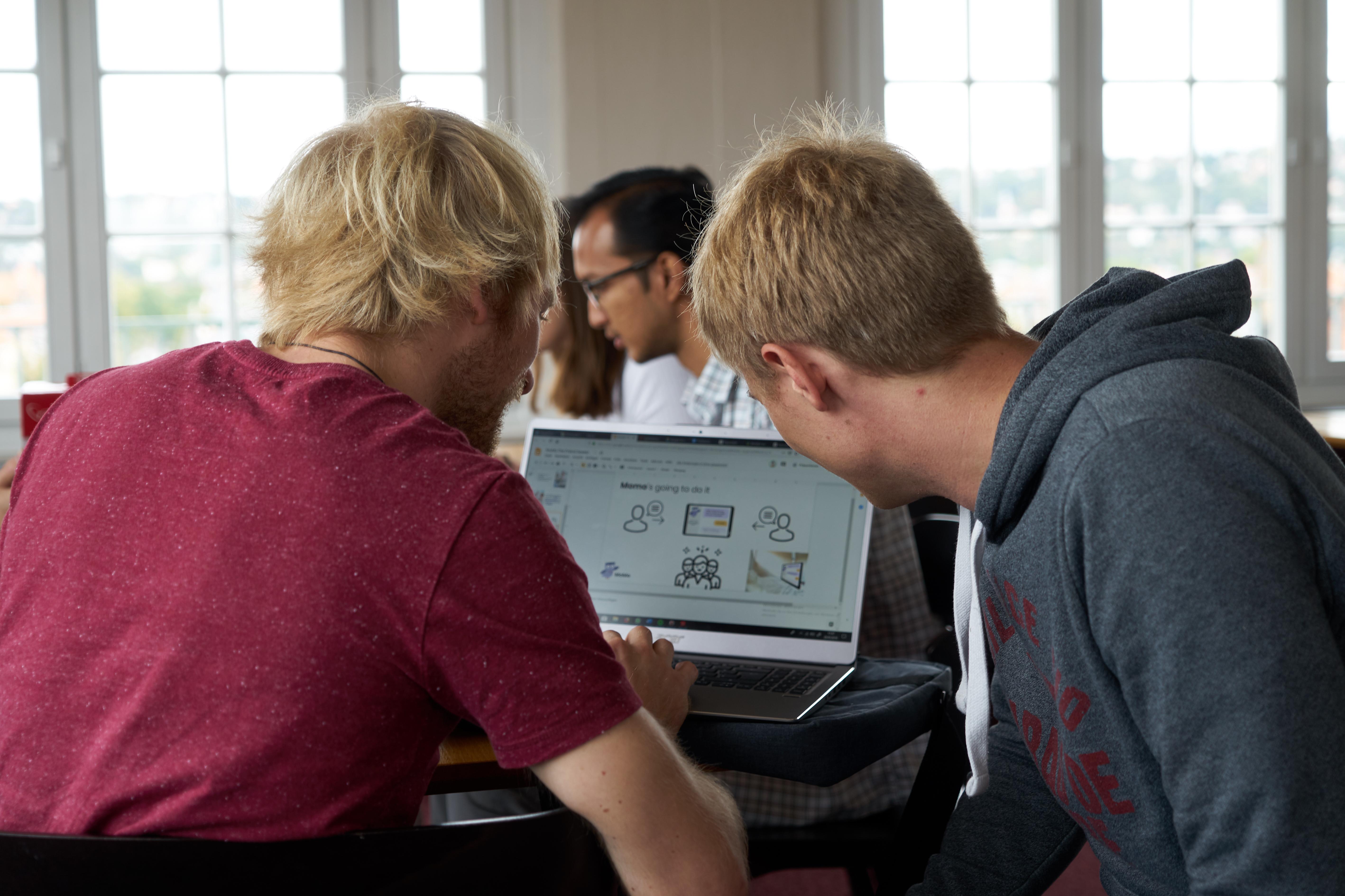 Teamwork bei der Umsetzung der Ideen