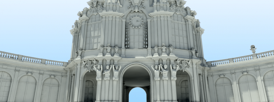 3D-Modell vom Dresdber Zwinger 3D-Modell des Dresdner Zwinger
