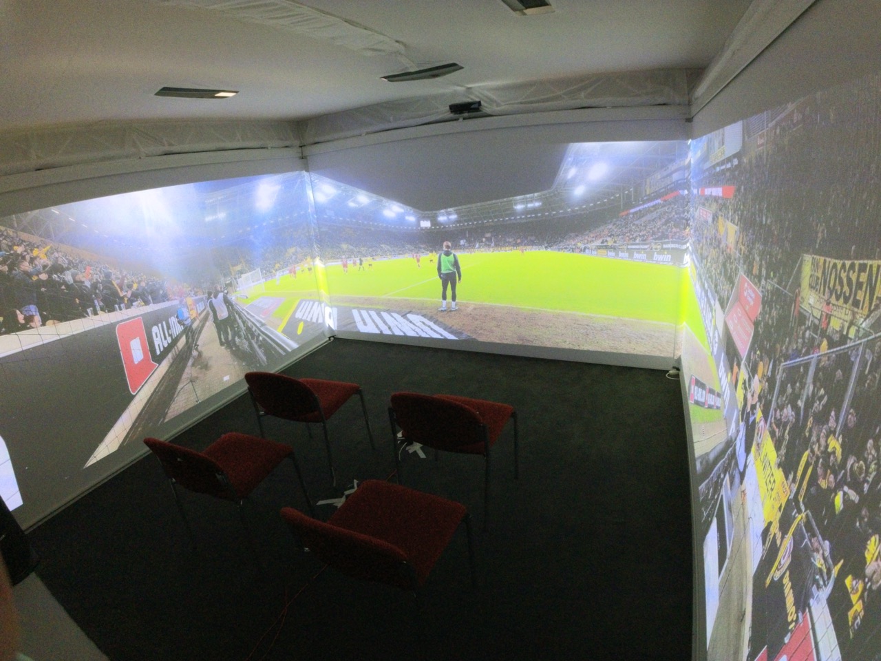 Ausschnitt aus einem Fussballstadion