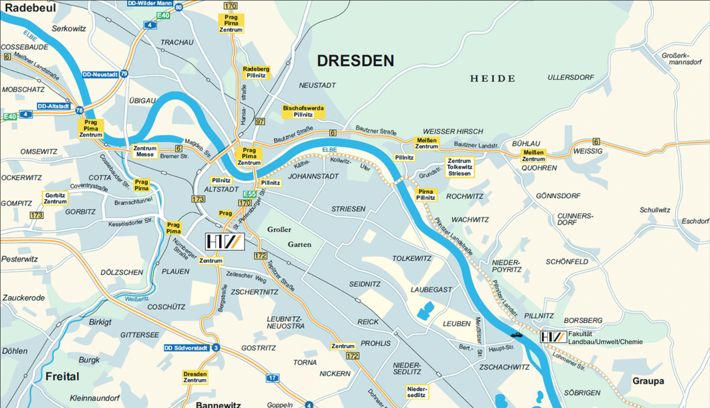 Stadtplan Dresden