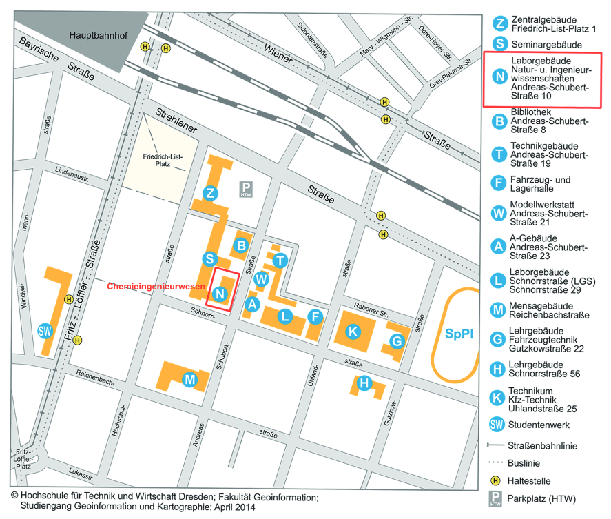 Lageplan Friedrich-List-Platz