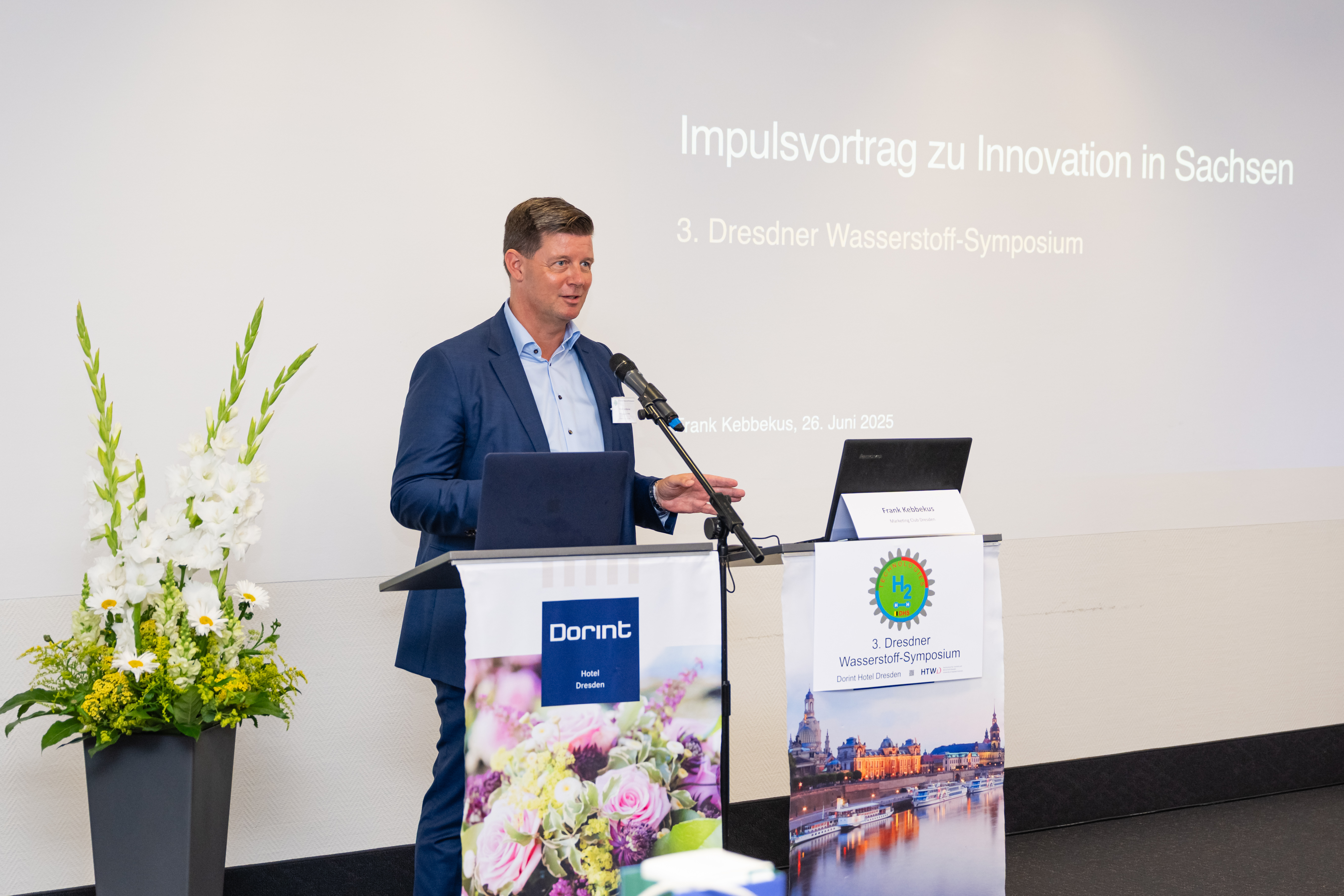 Vortrag von Frank Kebbekus, Marketing Klub Dresden. Foto: HTWD/R.Stenzel