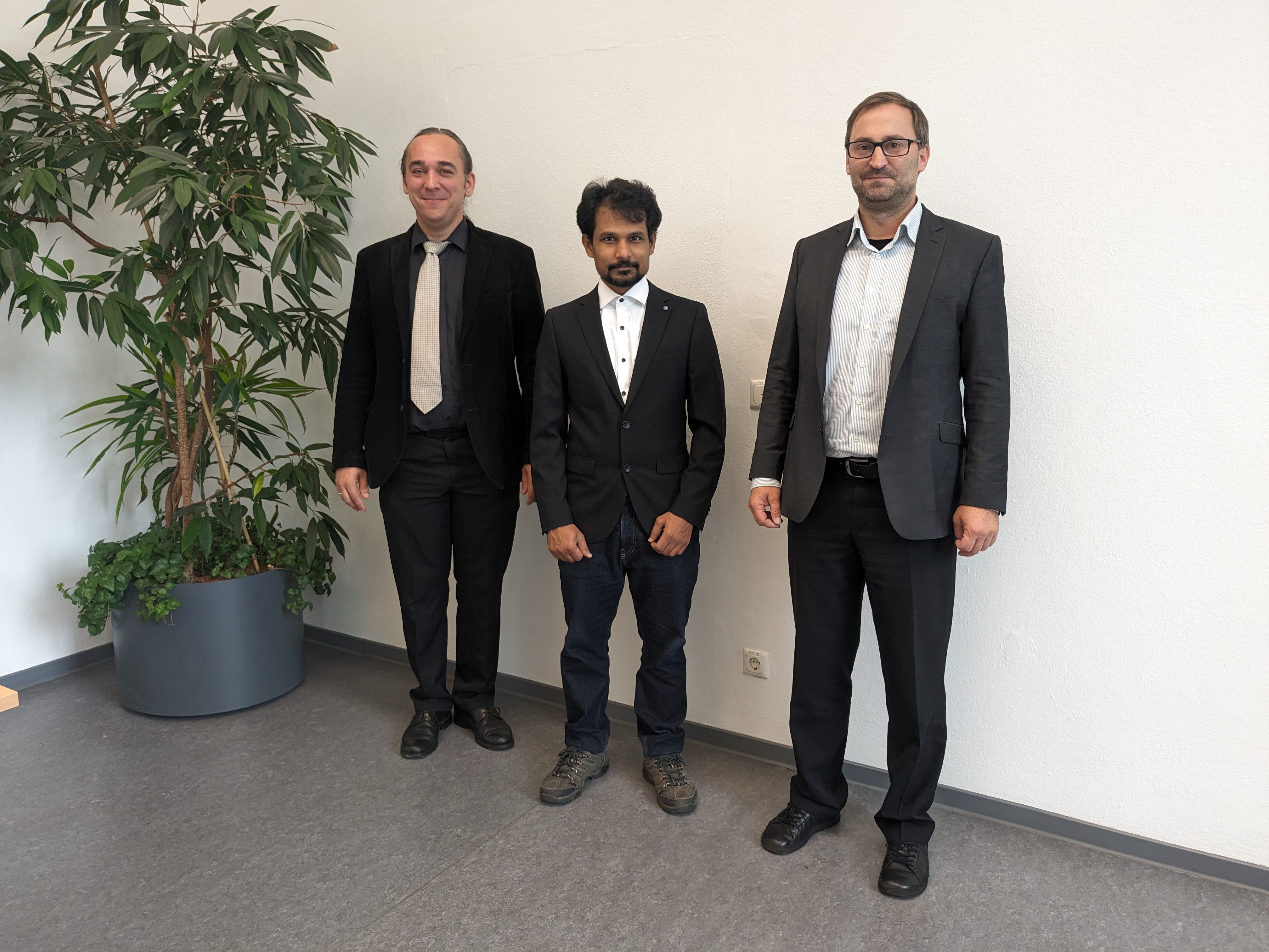 Prof. Zschornak, Dr. Muthu, Prof. Naumann
