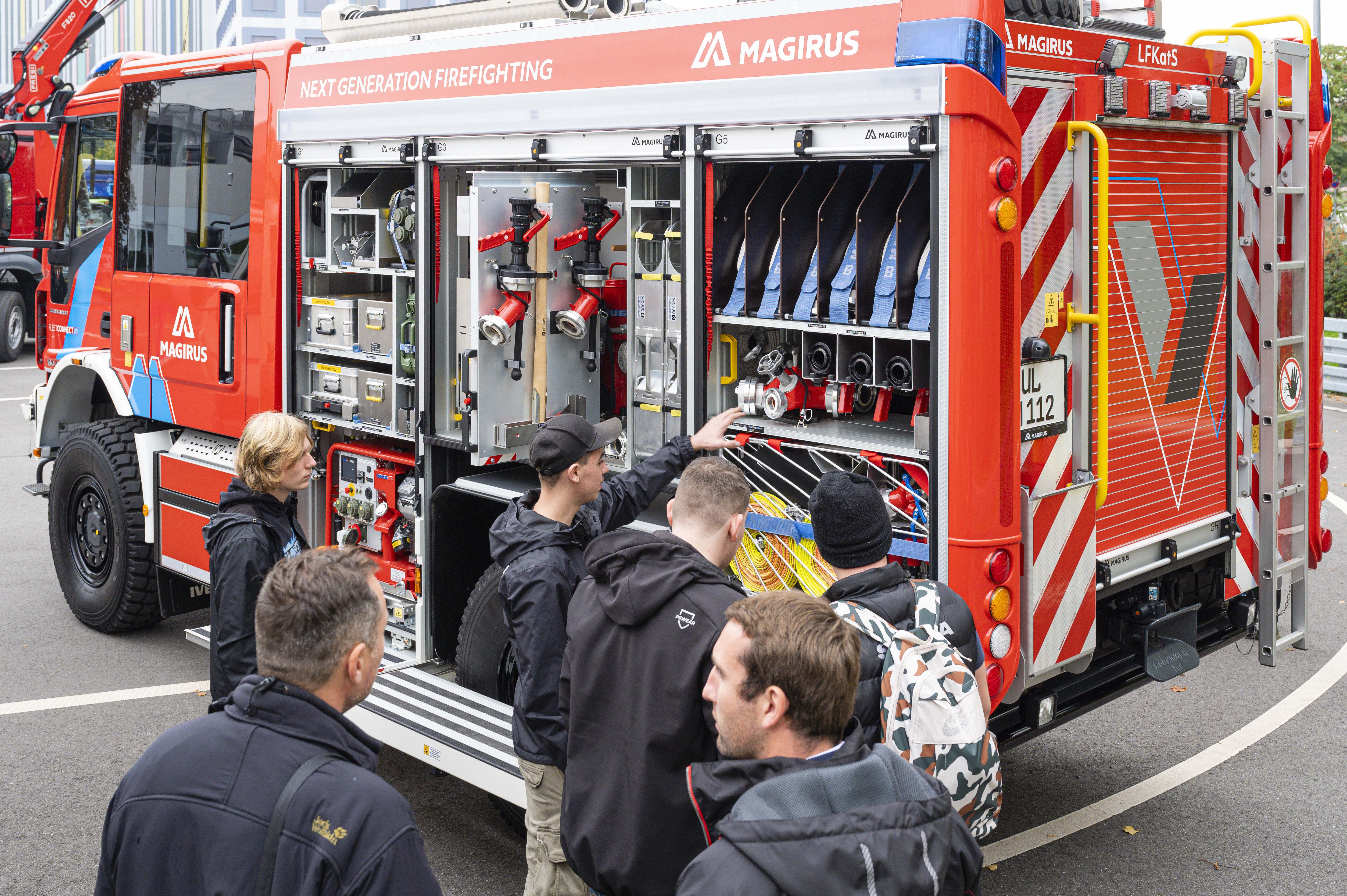 Technik pur im Feuerwehrfahrzeug