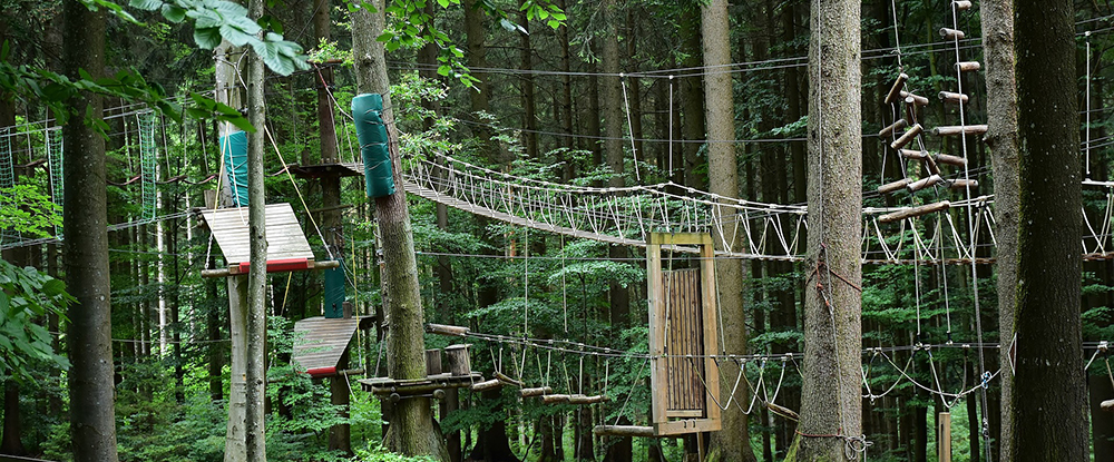 Parcours im Kletterpark