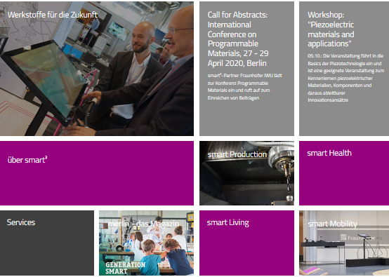 Homepage von smart hoch 3- Innovationsnetzwerk
