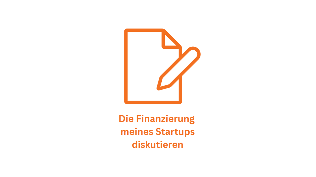 Die Finanzierung meins Startups diskutieren