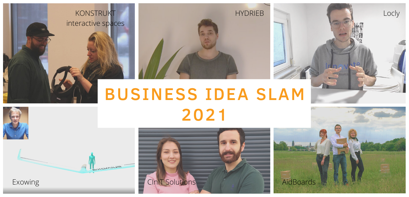 Die Teams des Business Idea Slam 2021