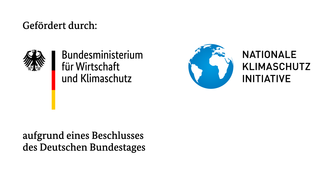 [Translate to English:] Logokombination Bundesministerium für Wirtschaft und Klimaschutz sowie Nationale Klimaschutz Initiative