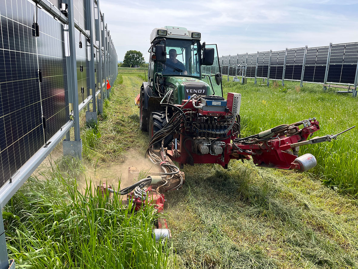 Traktor auf Feld