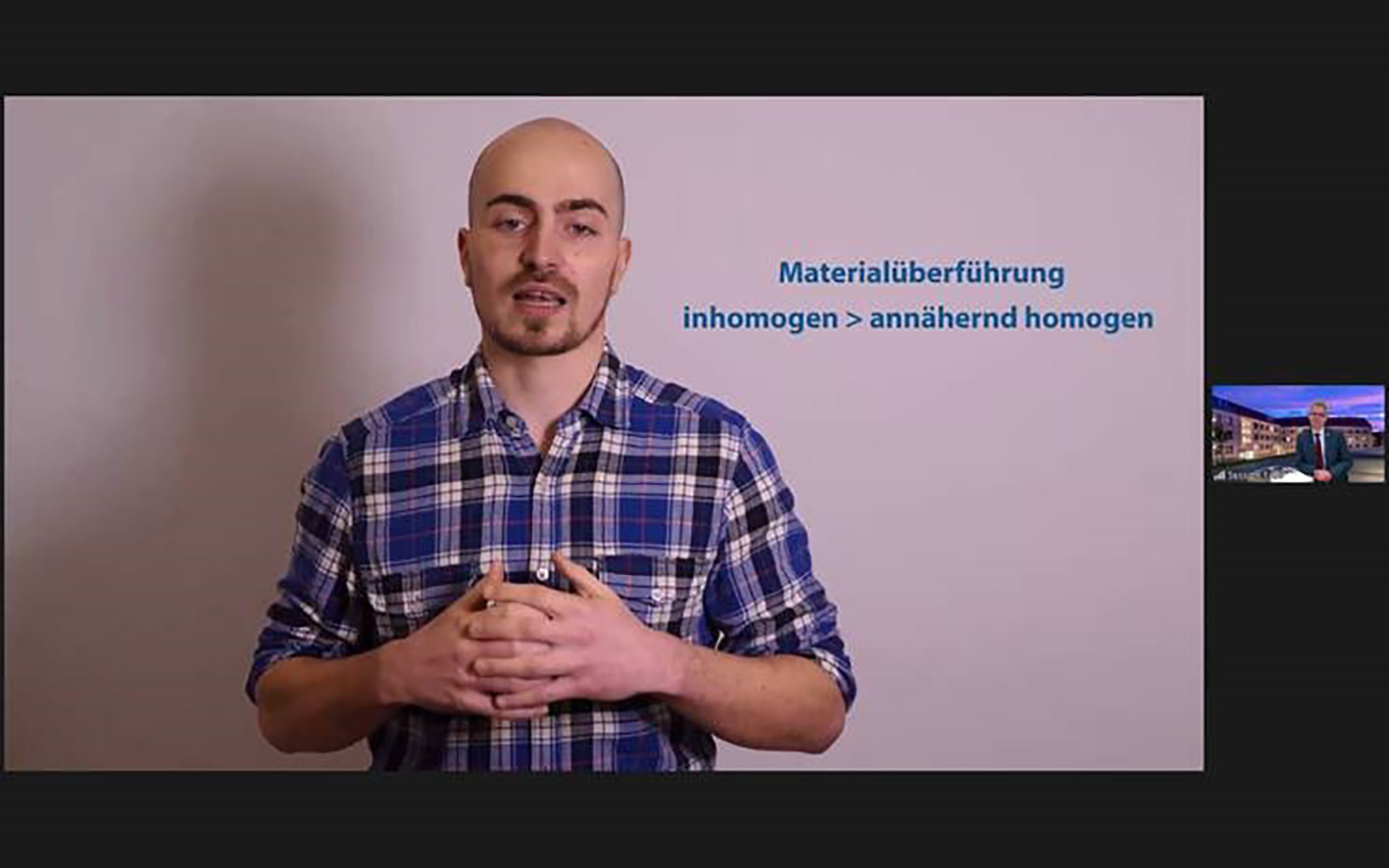 Jost Zubrytzki - Screenshot während der Präsentation