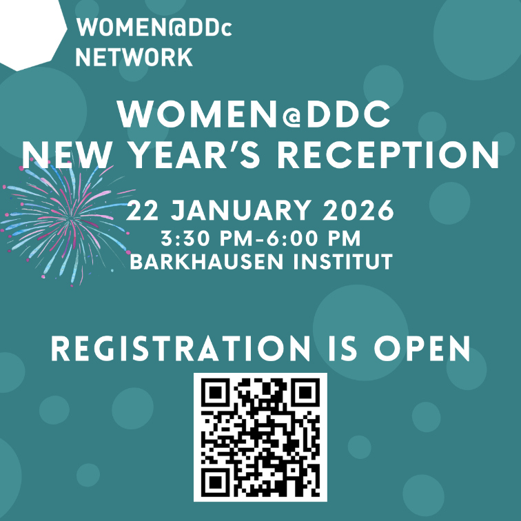 Women@DDc New Year’s Reception 2026, 22 January 2026 from 3:30 pm to 6:00 pm, Barkhausen Institut, Schweriner Str. 1, 01067 Dresden