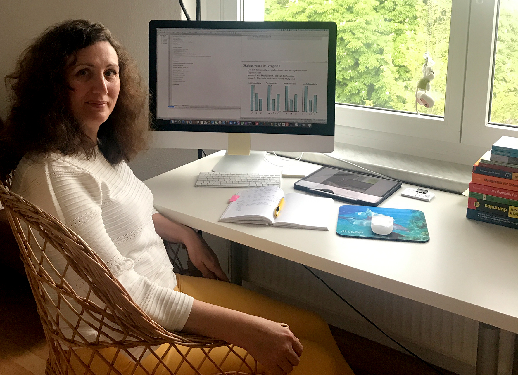 Prof. Elena Klimova im Homeoffice