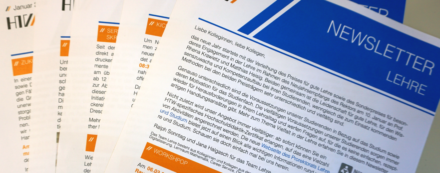 Newsletter Lehre