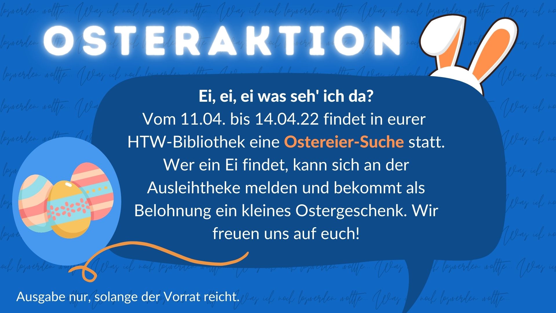 Osteraktion Bibliothek