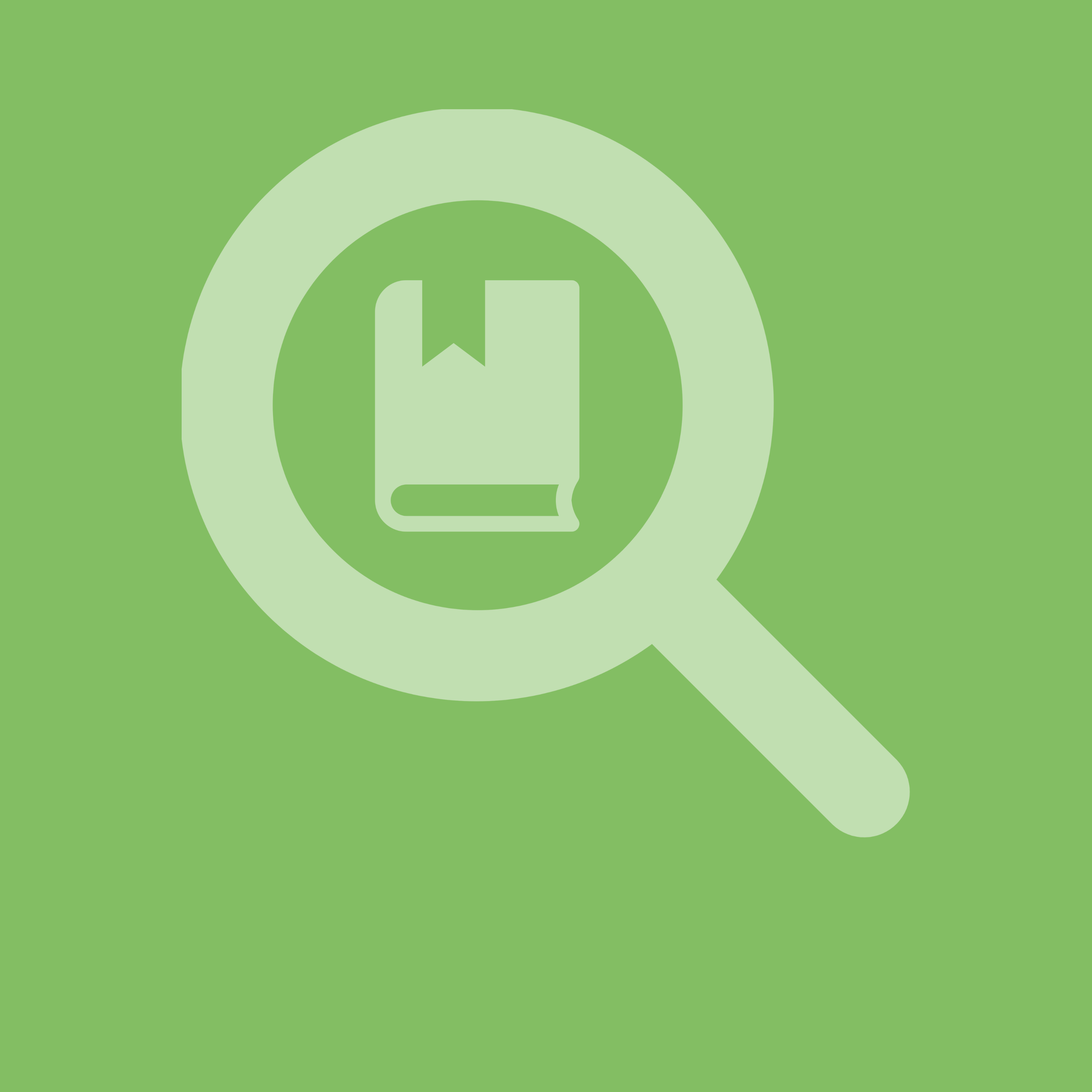 Symbol Lupe mit Buch