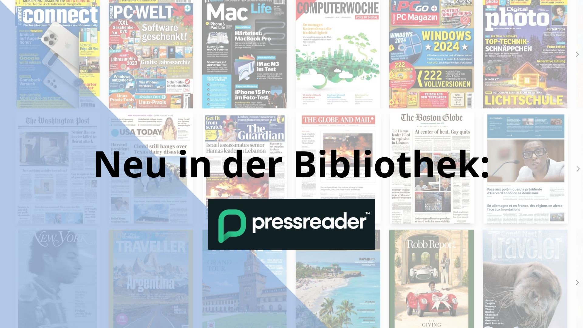 Neu in der Bibliothek: PressReader