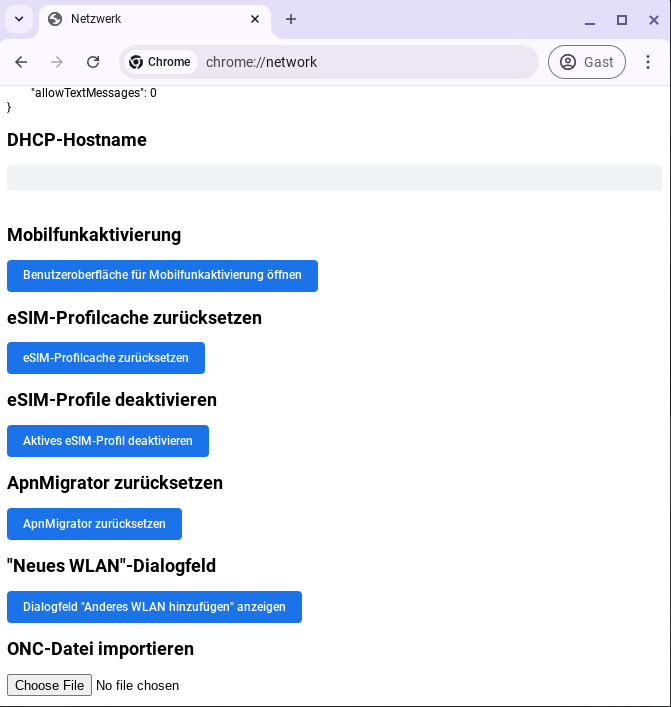 Netzwerkkonfiguration