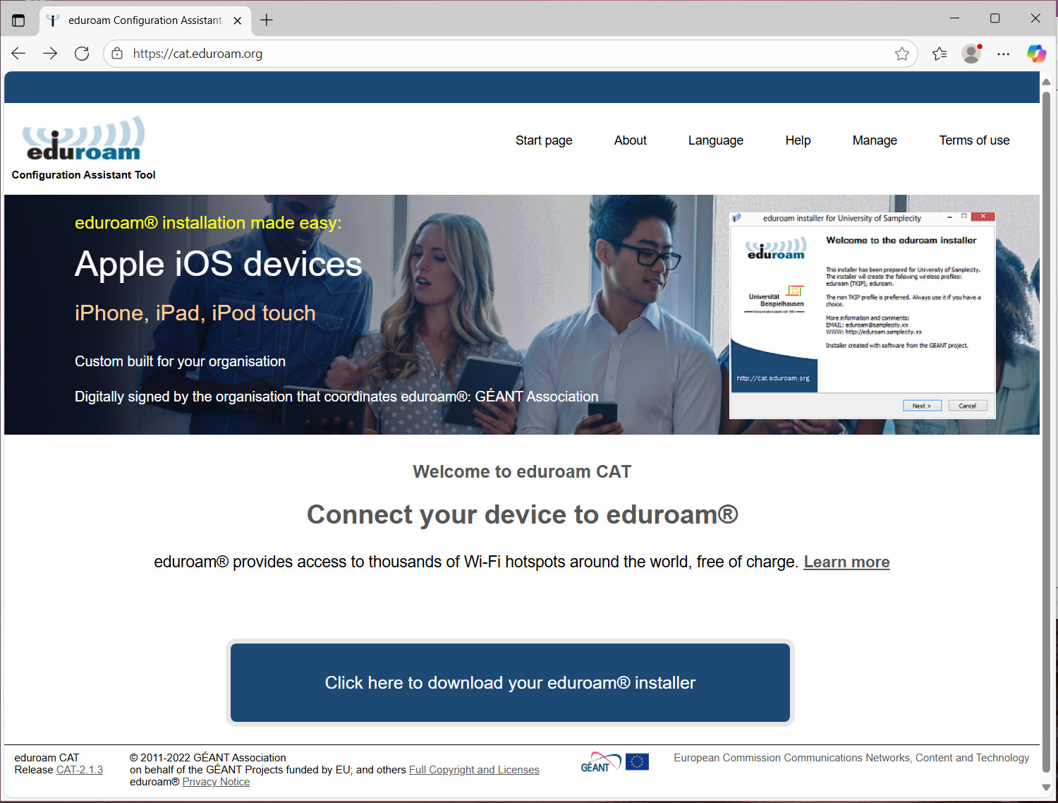 Download portal
