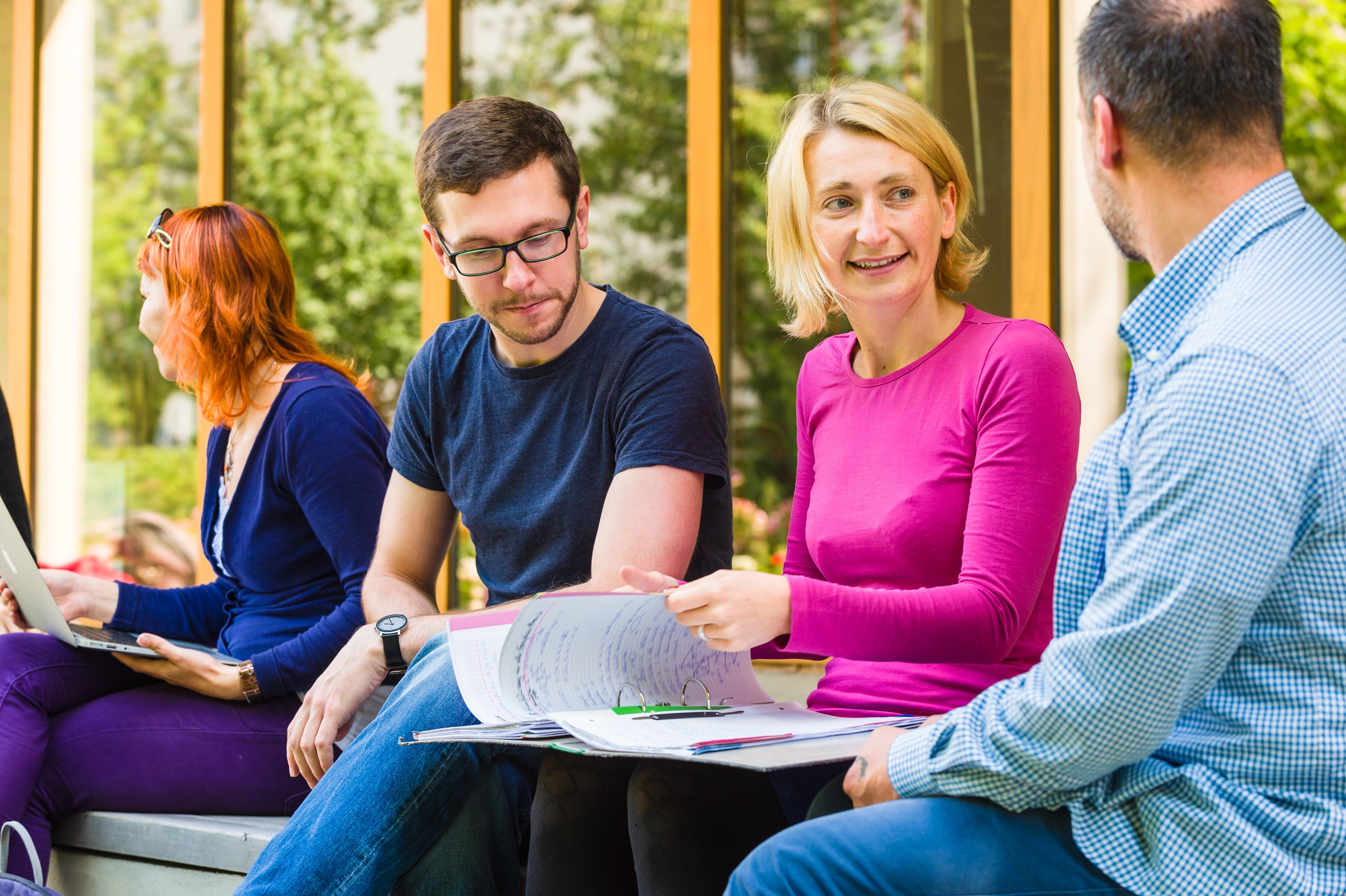 Studiernde an der HTW Dresden