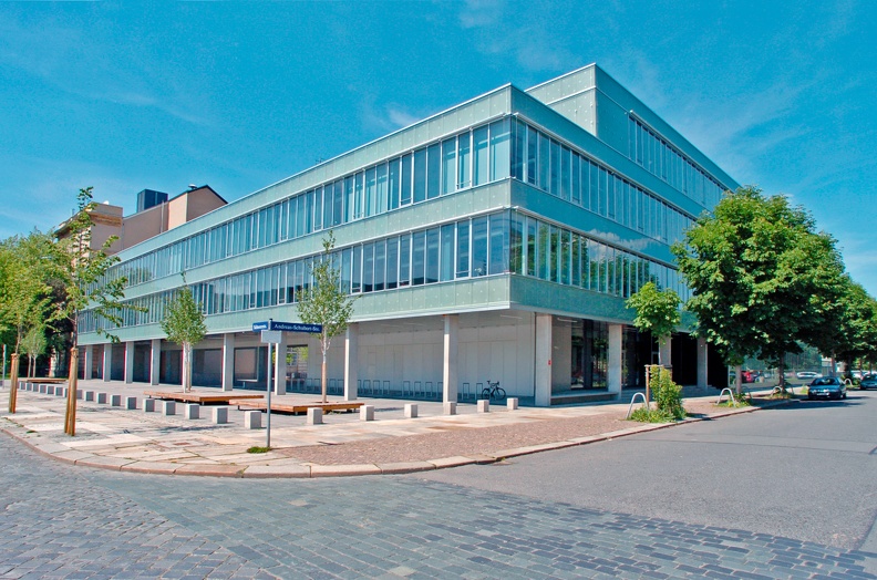 Exterior view of the laboratory building