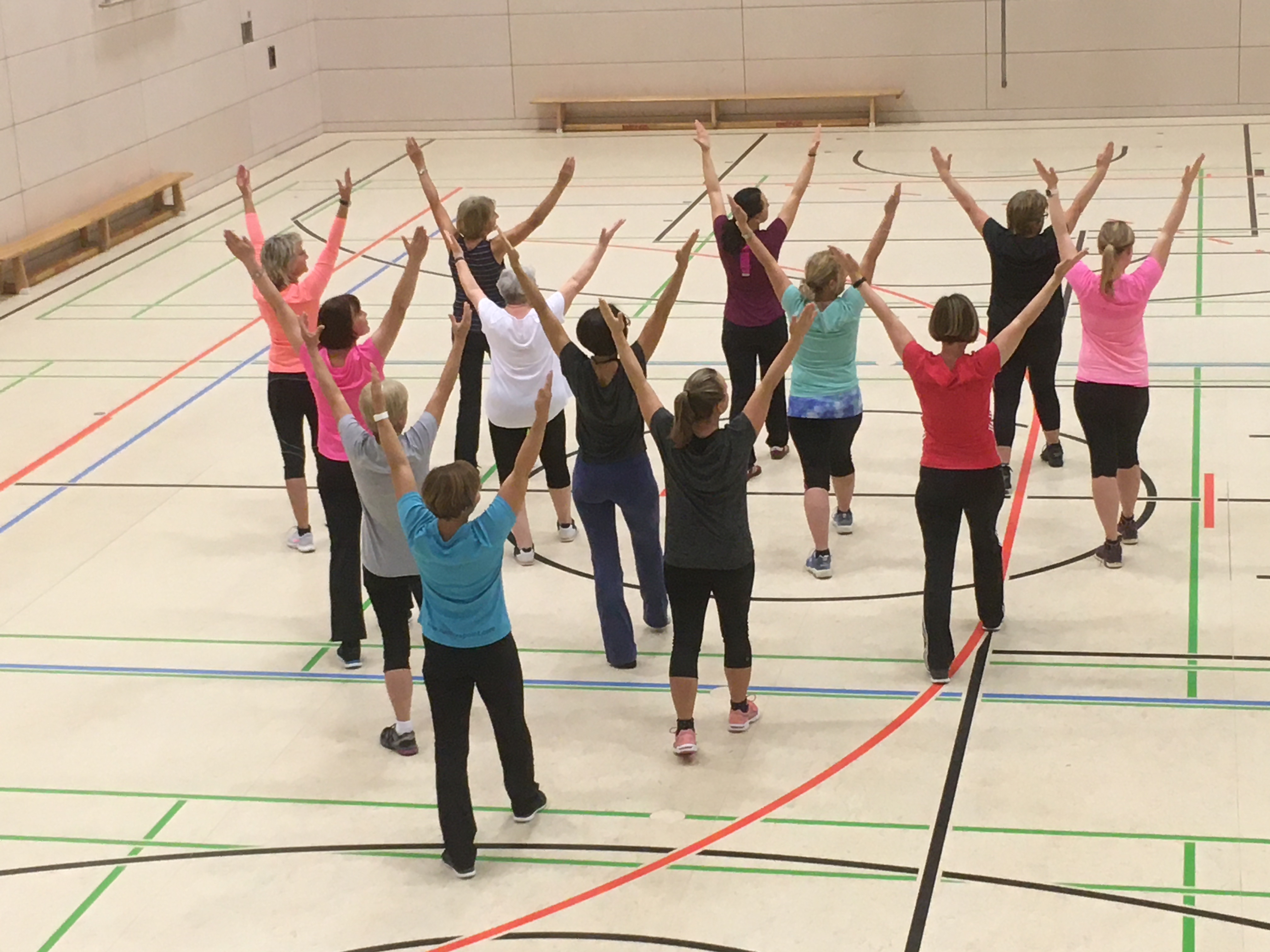 Frauen beim Aerobictraining