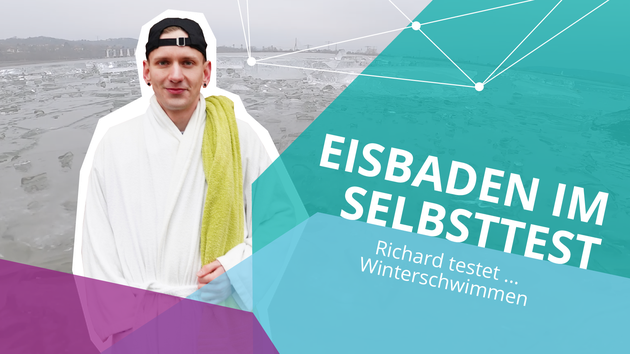 Richard testet Winterschwimmen Video