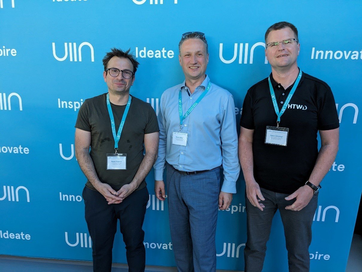 Prof. Thamm, Prof. Baierl, Prof. Günther (v.l.n.r) auf der UIIN 2024