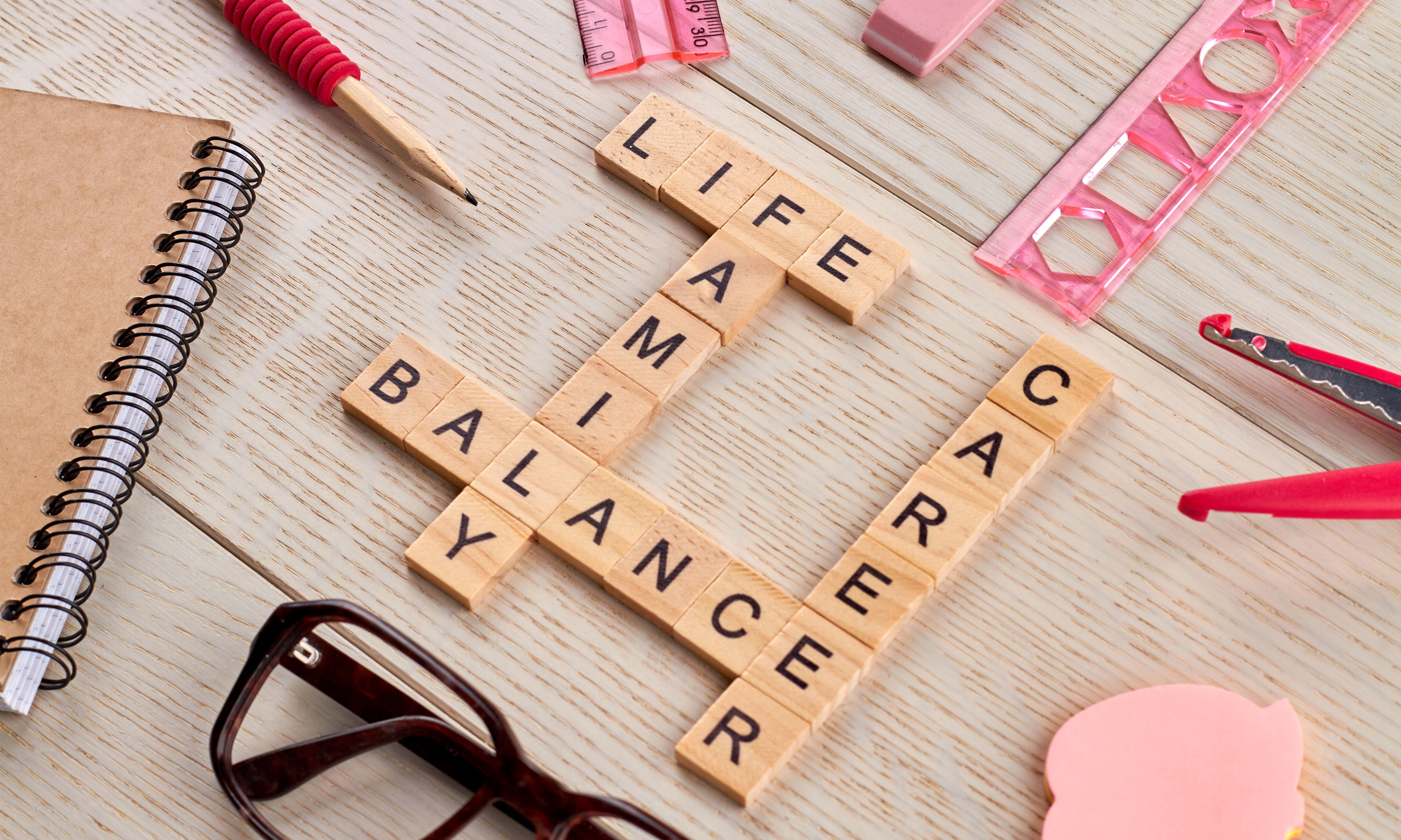 Textbausteine Life, Family, Balance, Career