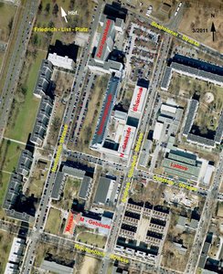 Aerial view of the campus