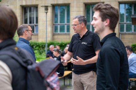 Rektor im Gespräch