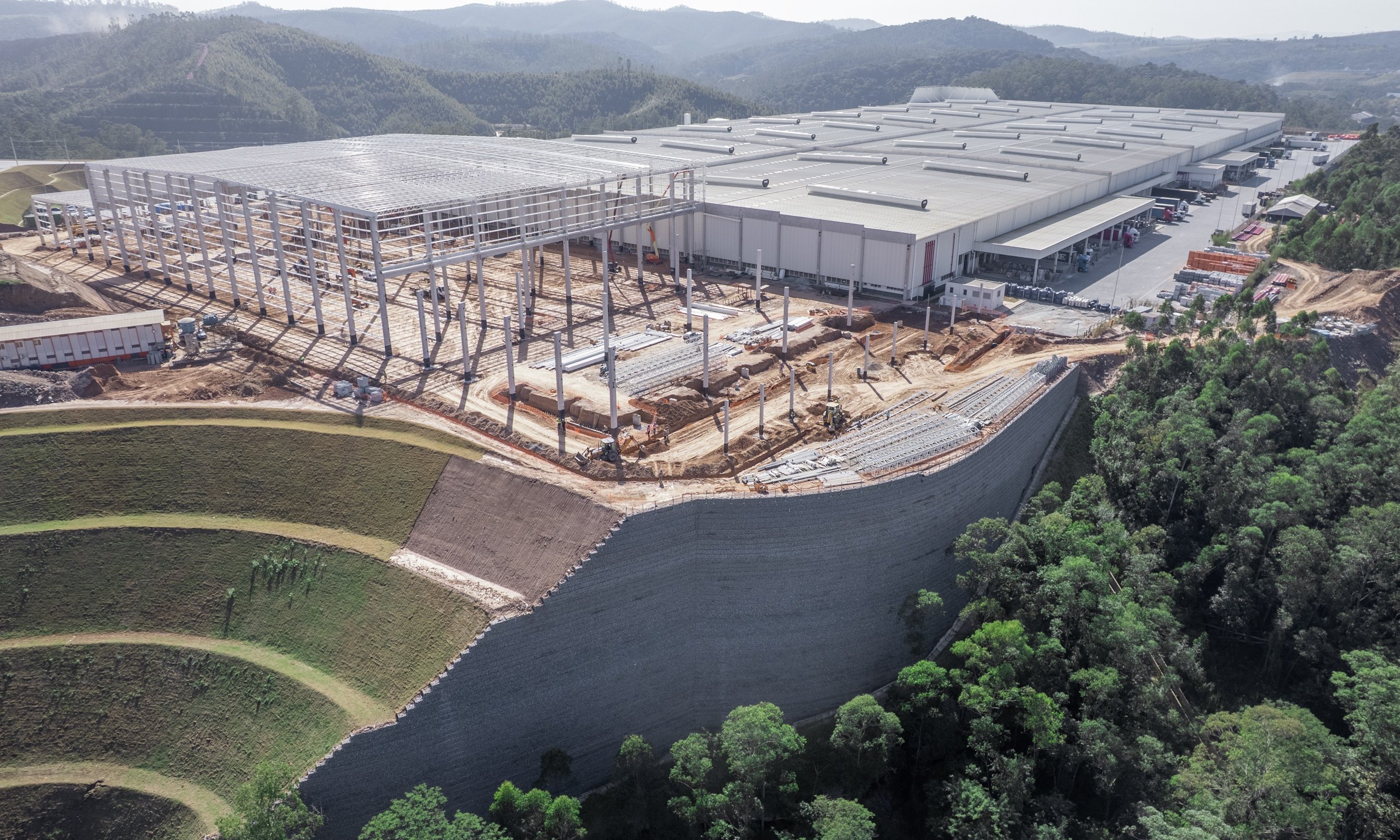 Geogitterbewehrte Stützkonstruktionen