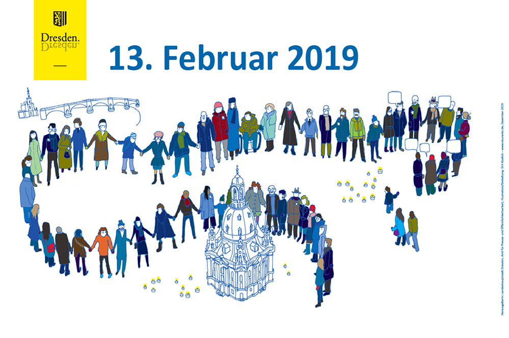 Brücken bauen und erinnern – Menschenkette am 13. Februar