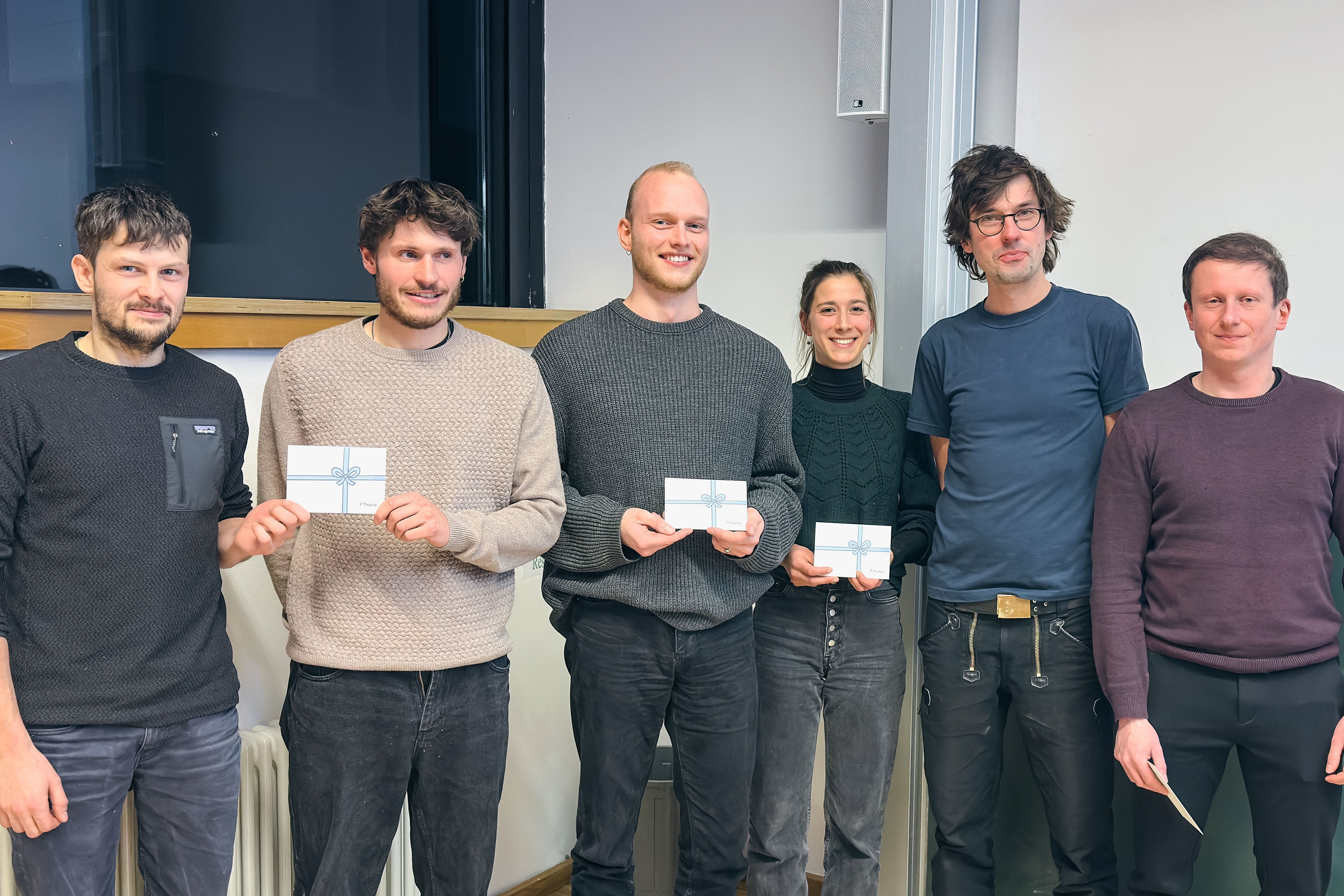 Gruppenbild von sechs Forschenden