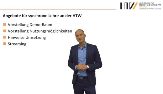 Beispielpräsentation aus dem Videoraum der Fakultät Maschinenbau