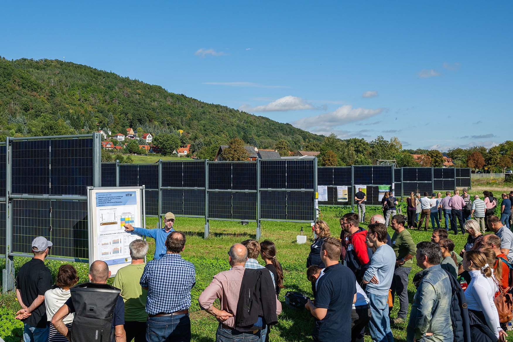 Agri-PV-Anlage der HTWD