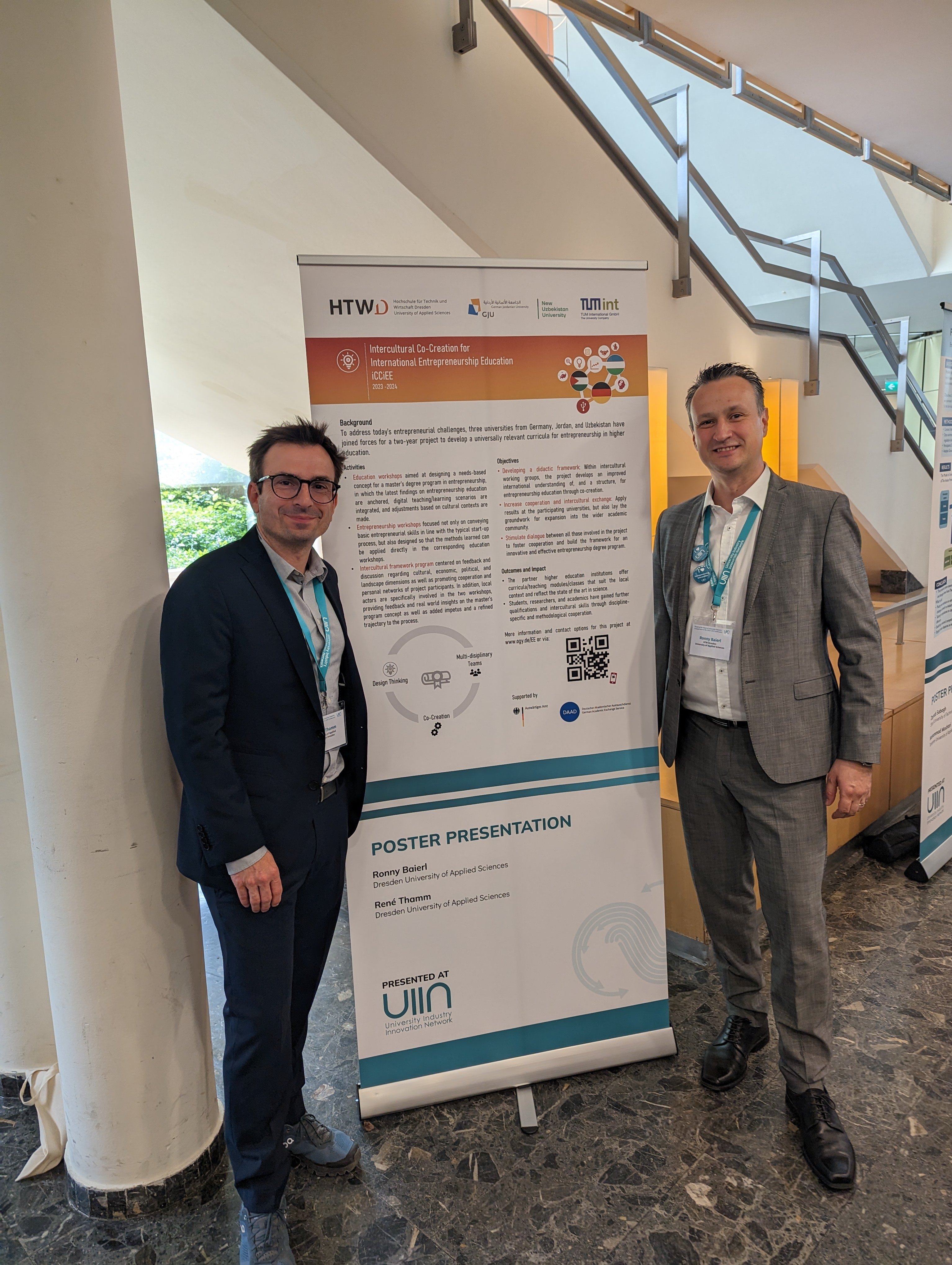 Prof. Thamm und Prof. Baierl auf der UIIN